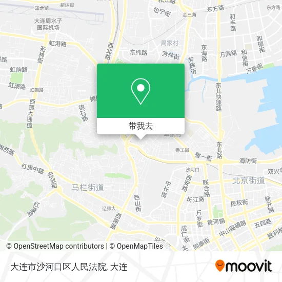 大连市沙河口区人民法院地图