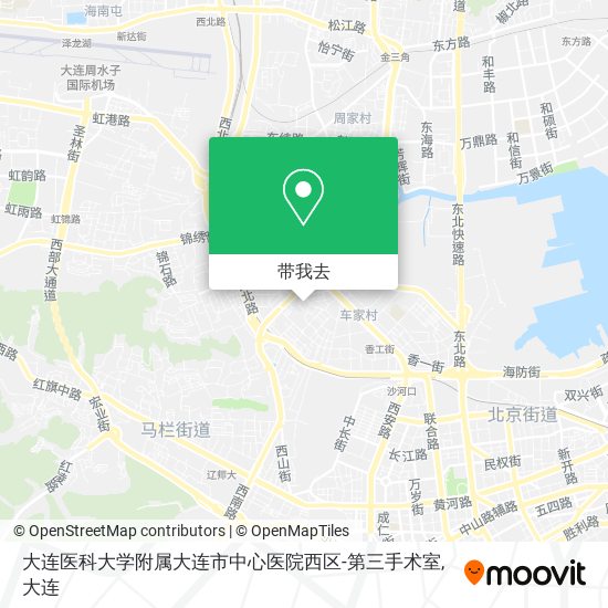 大连医科大学附属大连市中心医院西区-第三手术室地图