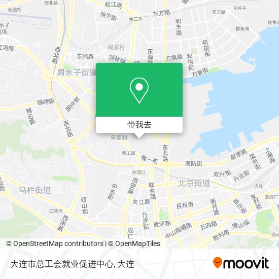 大连市总工会就业促进中心地图