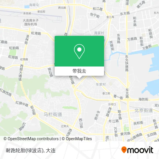 耐跑轮胎(绿波店)地图