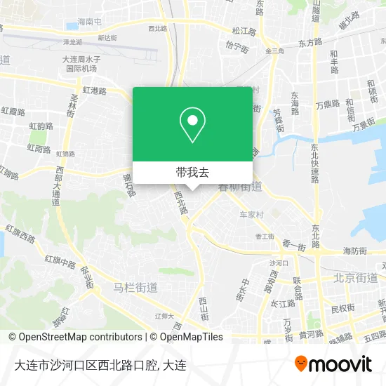 大连市沙河口区西北路口腔地图