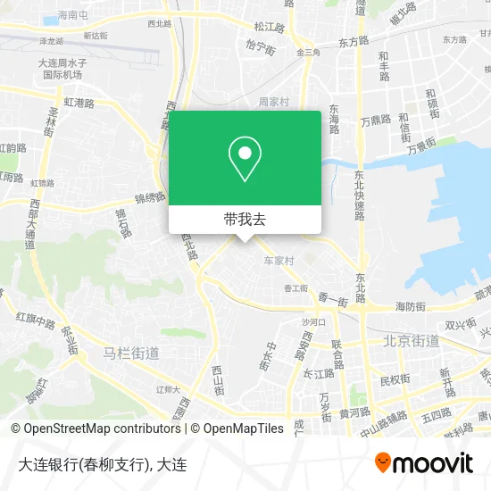 大连银行(春柳支行)地图