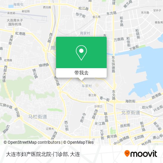 大连市妇产医院北院-门诊部地图