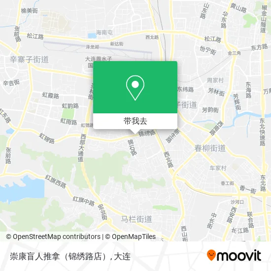 崇康盲人推拿（锦绣路店）地图
