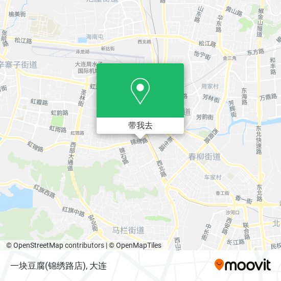 一块豆腐(锦绣路店)地图