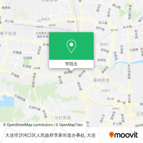 大连市沙河口区人民政府李家街道办事处地图