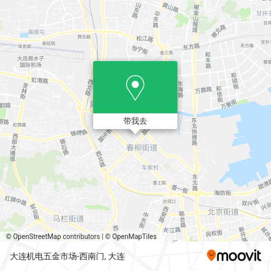大连机电五金市场-西南门地图