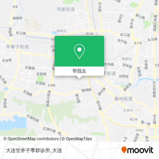 大连甘井子季群诊所地图