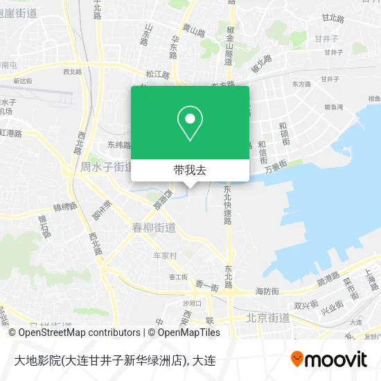 大地影院(大连甘井子新华绿洲店)地图