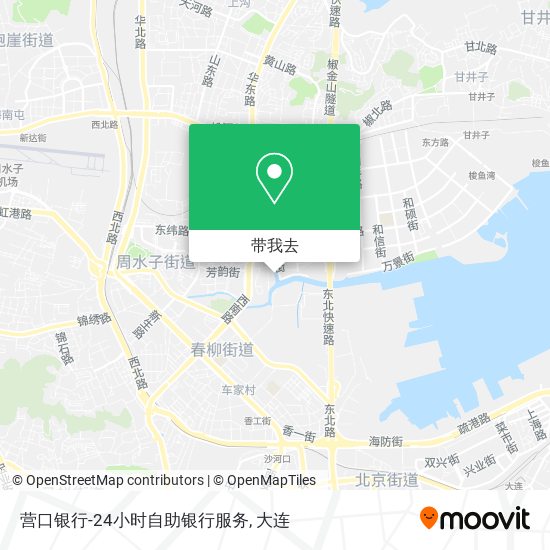 营口银行-24小时自助银行服务地图