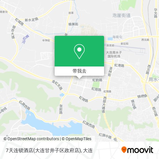 7天连锁酒店(大连甘井子区政府店)地图
