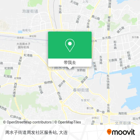 周水子街道周发社区服务站地图