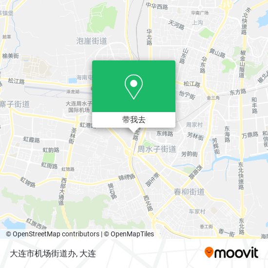 大连市机场街道办地图