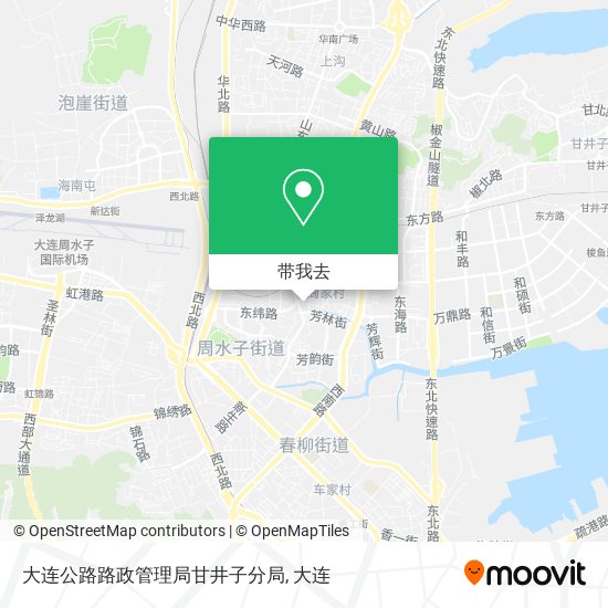 大连公路路政管理局甘井子分局地图