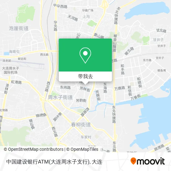 中国建设银行ATM(大连周水子支行)地图