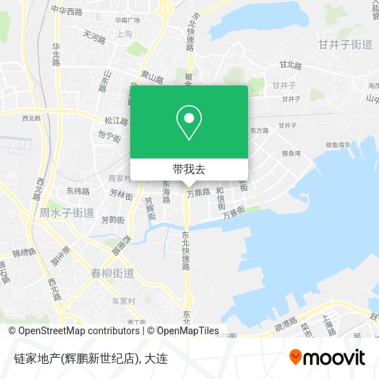 链家地产(辉鹏新世纪店)地图