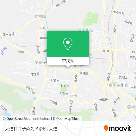 大连甘井子尚为民诊所地图