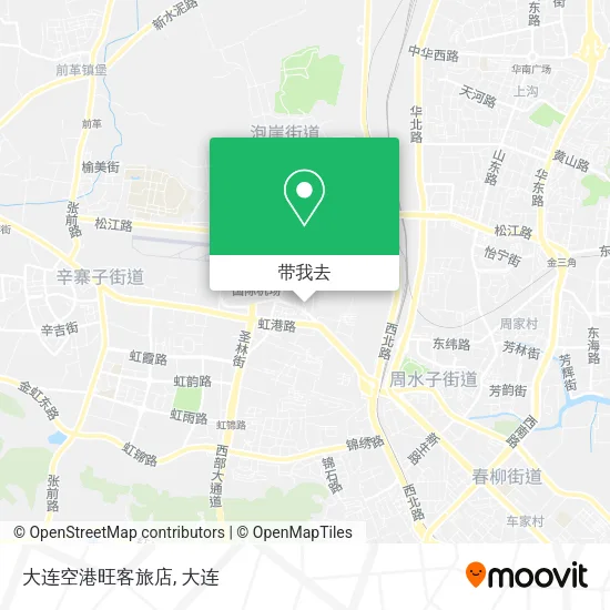 大连空港旺客旅店地图