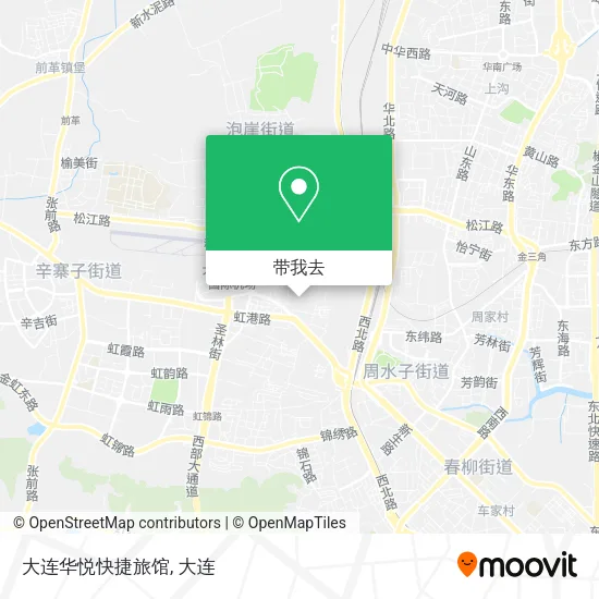 大连华悦快捷旅馆地图