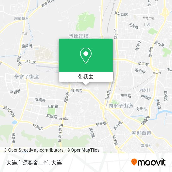 大连广源客舍二部地图