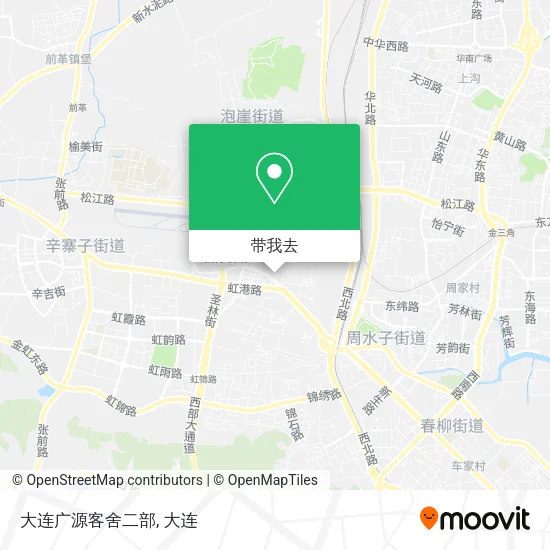 大连广源客舍二部地图