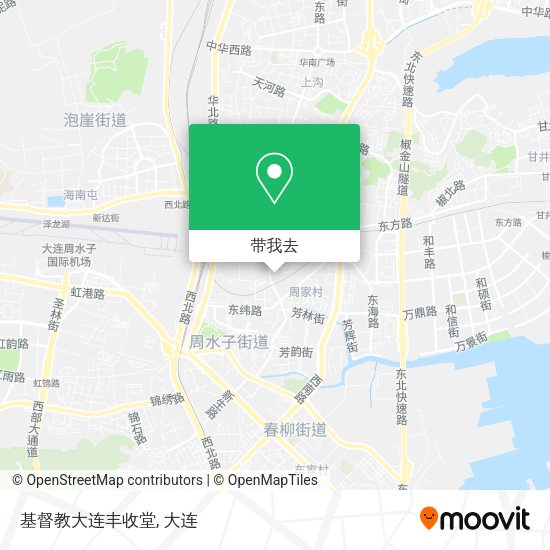 基督教大连丰收堂地图