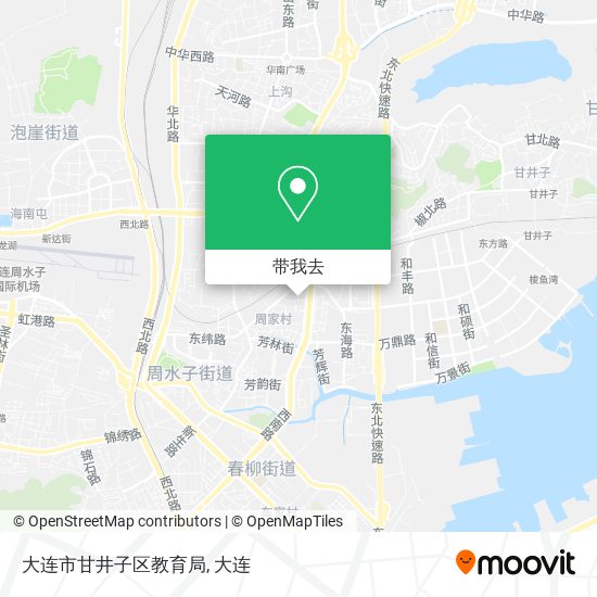 大连市甘井子区教育局地图
