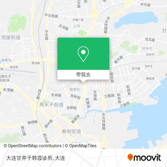 大连甘井子韩霞诊所地图