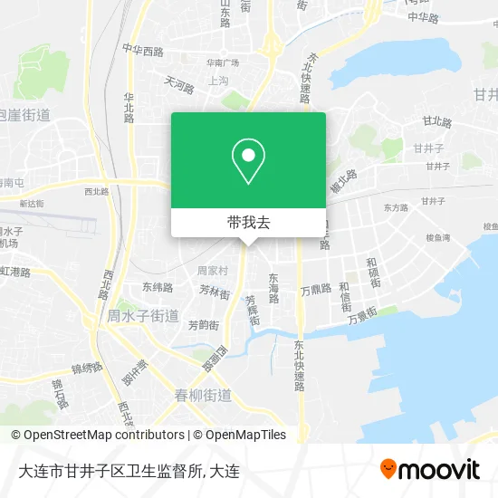 大连市甘井子区卫生监督所地图