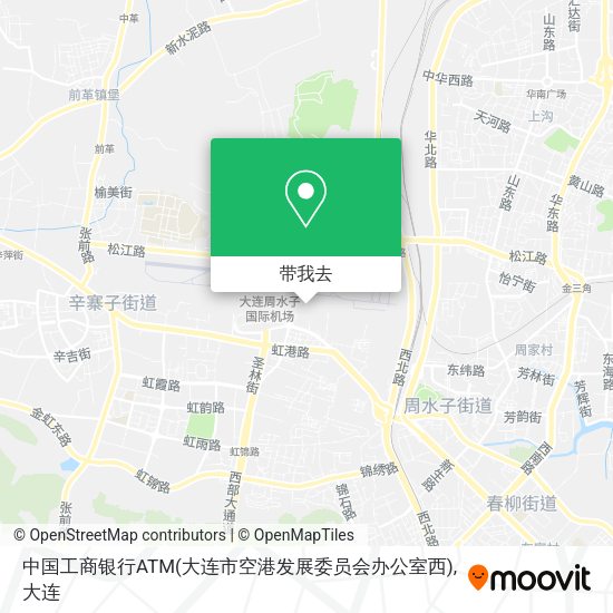 中国工商银行ATM(大连市空港发展委员会办公室西)地图