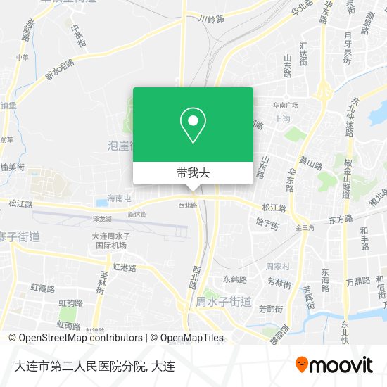 大连市第二人民医院分院地图