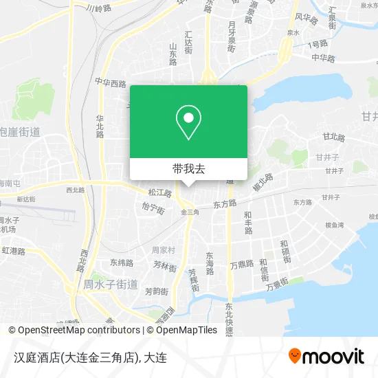 汉庭酒店(大连金三角店)地图