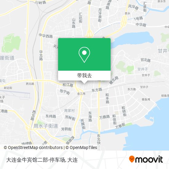 大连金牛宾馆二部-停车场地图