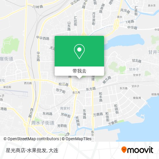 星光商店-水果批发地图