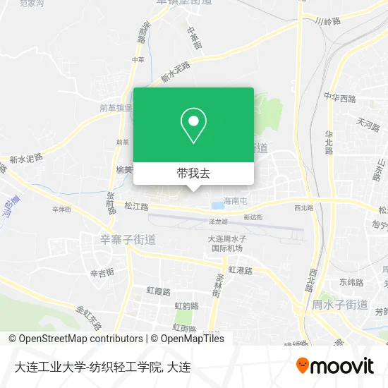 大连工业大学-纺织轻工学院地图