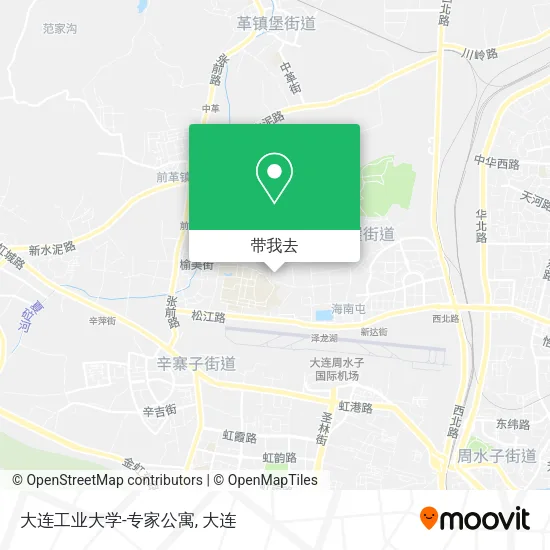 大连工业大学-专家公寓地图