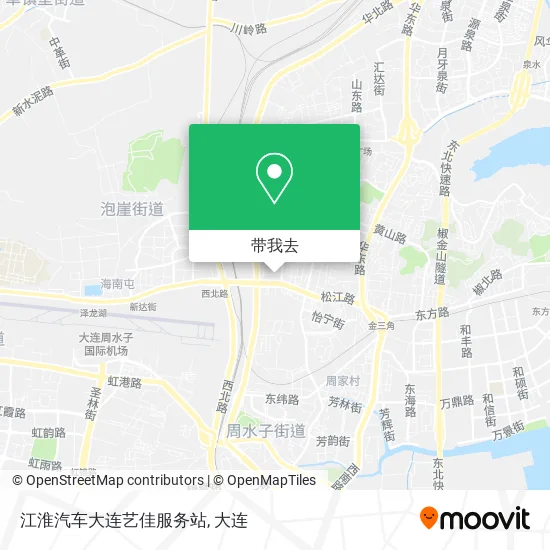 江淮汽车大连艺佳服务站地图
