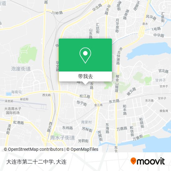 大连市第二十二中学地图