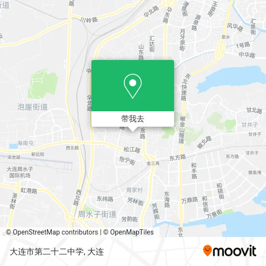 大连市第二十二中学地图