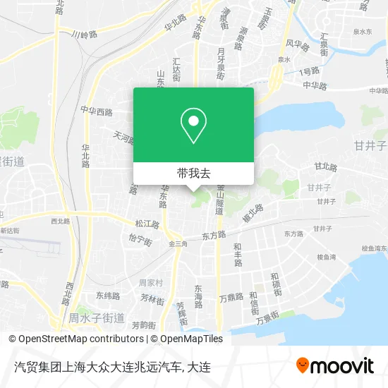 汽贸集团上海大众大连兆远汽车地图