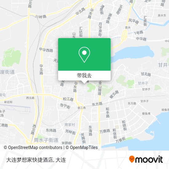 大连梦想家快捷酒店地图