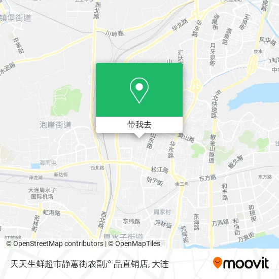 天天生鲜超市静蕙街农副产品直销店地图