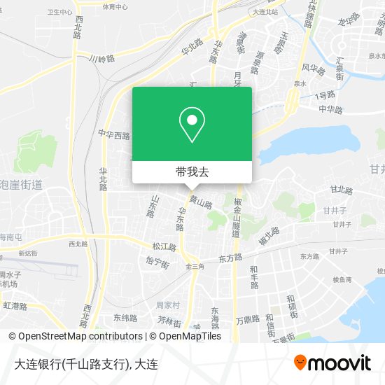 大连银行(千山路支行)地图