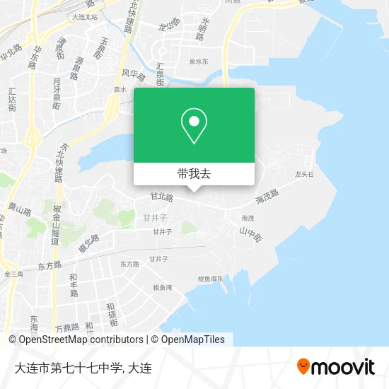 大连市第七十七中学地图