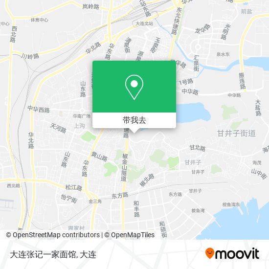大连张记一家面馆地图