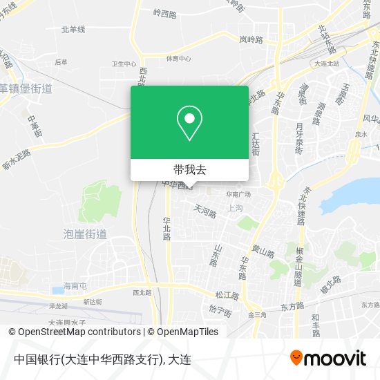 中国银行(大连中华西路支行)地图