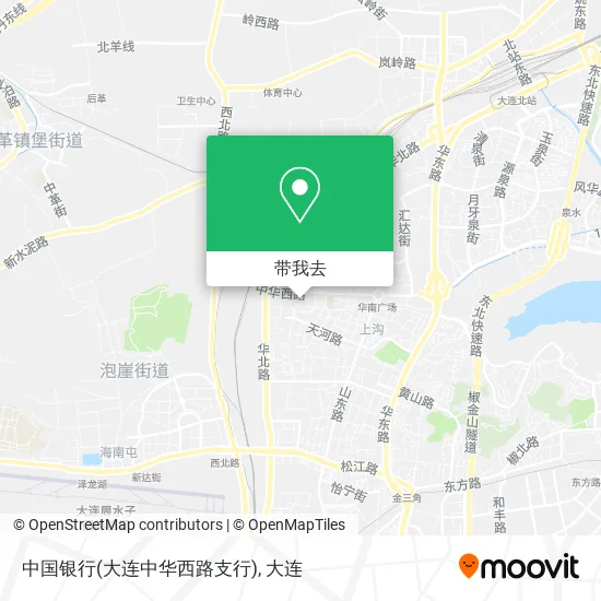 中国银行(大连中华西路支行)地图