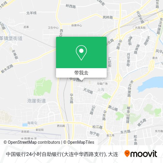 中国银行24小时自助银行(大连中华西路支行)地图