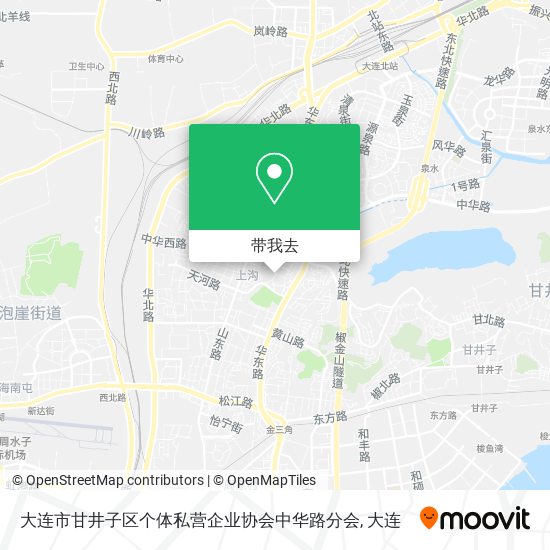 大连市甘井子区个体私营企业协会中华路分会地图