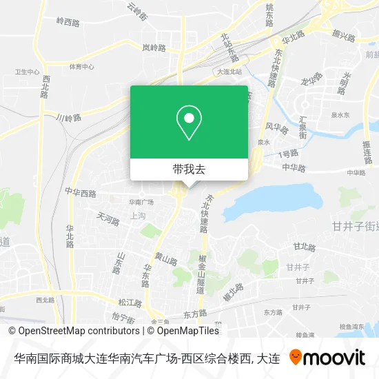 华南国际商城大连华南汽车广场-西区综合楼西地图